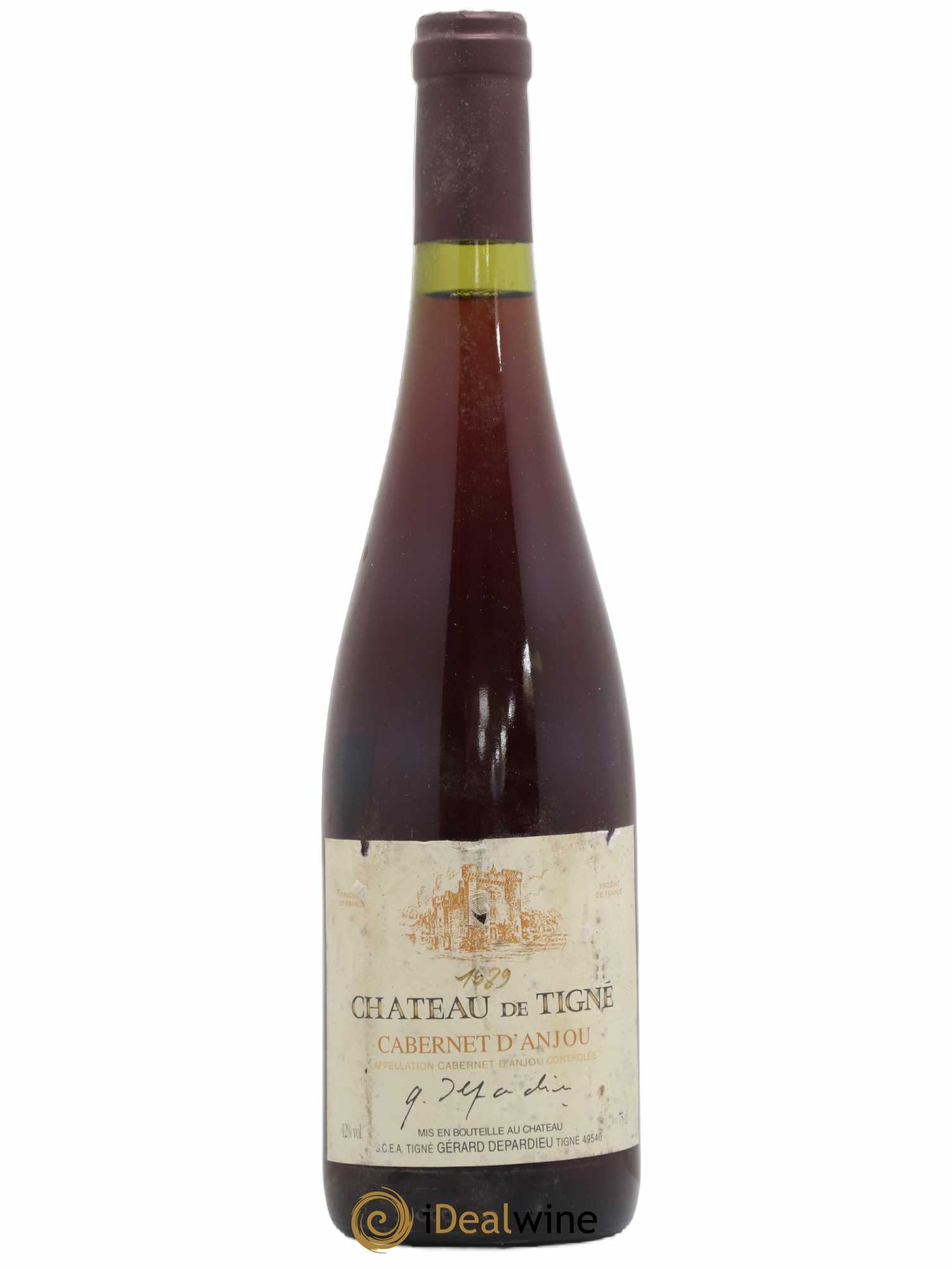 Acheter Anjou Cabernet d'Anjou Château de Tigne Gerard Depardieu 1989 ...