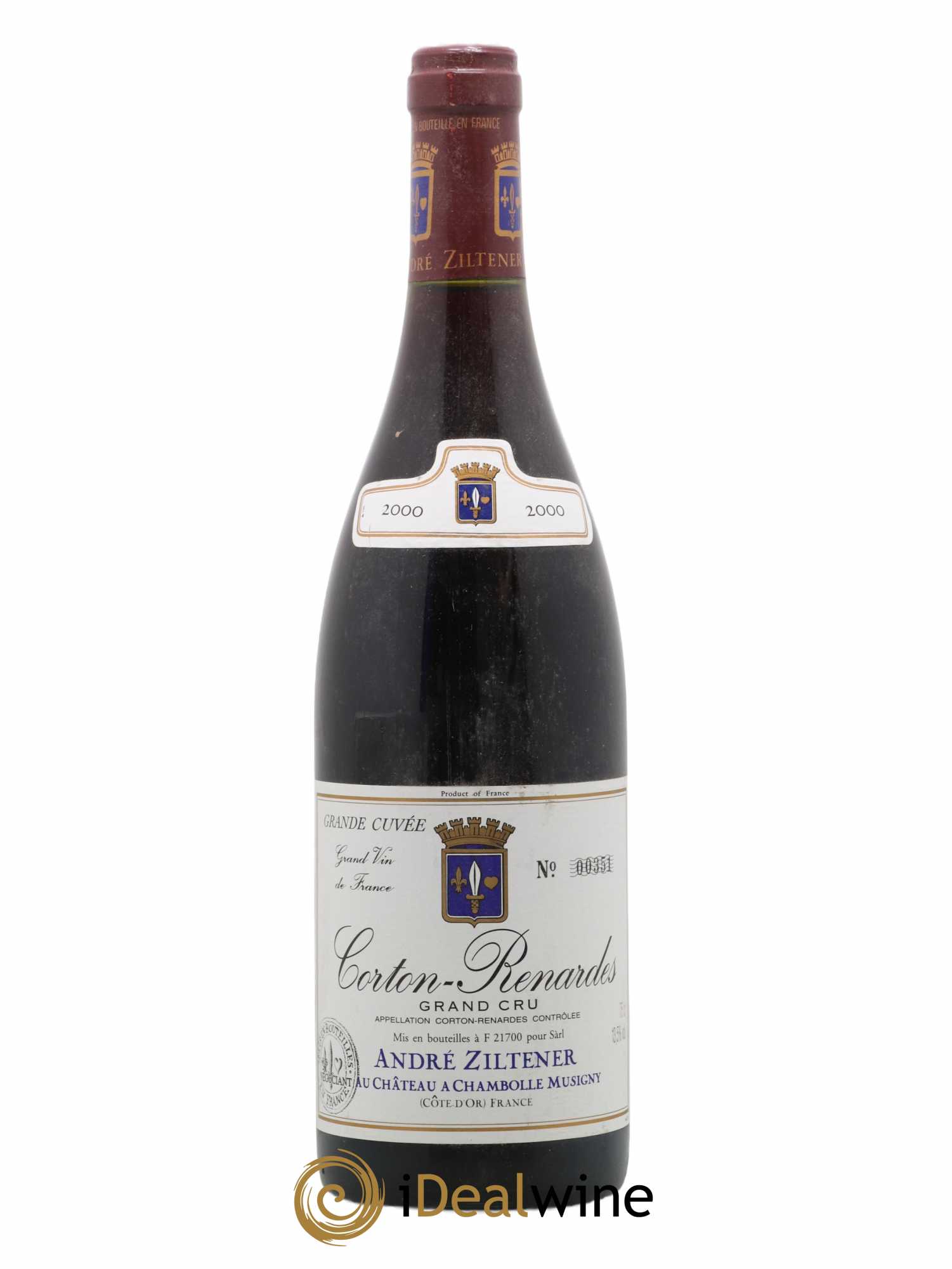 Acheter Corton Grand Cru Renardes Andre Ziltener 2000 (lot: B2252675-3013)