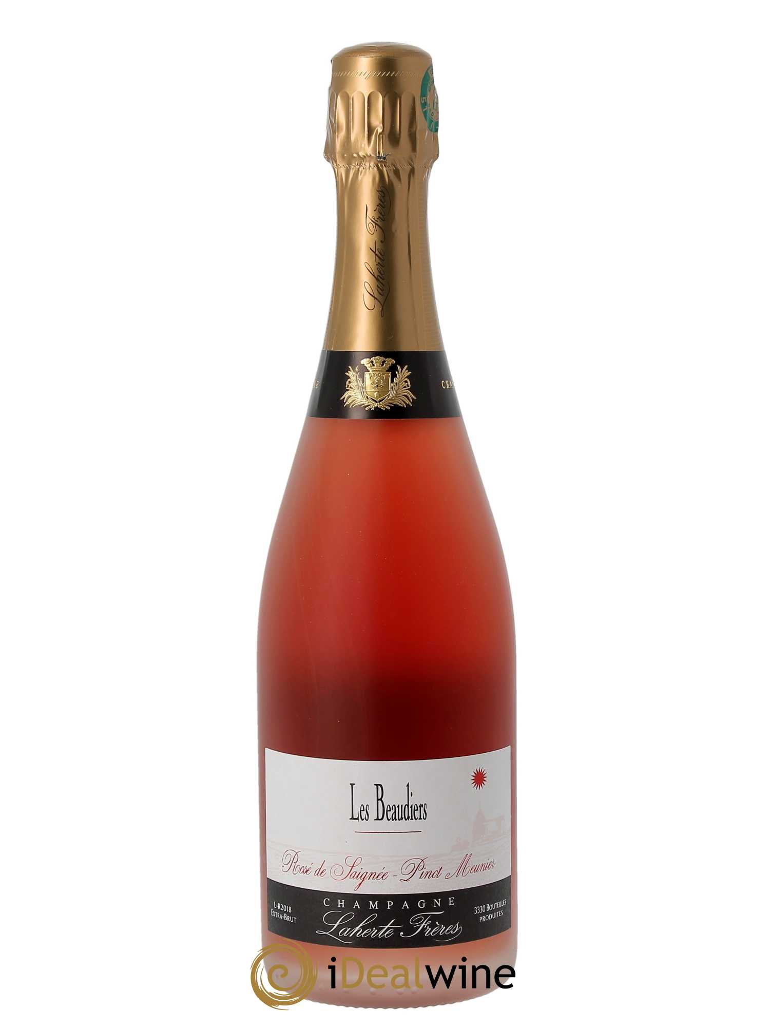 Champagne Laherte Frères Extra-Brut Rosé de Saignée Les Beaudiers (Rosé effervescent)