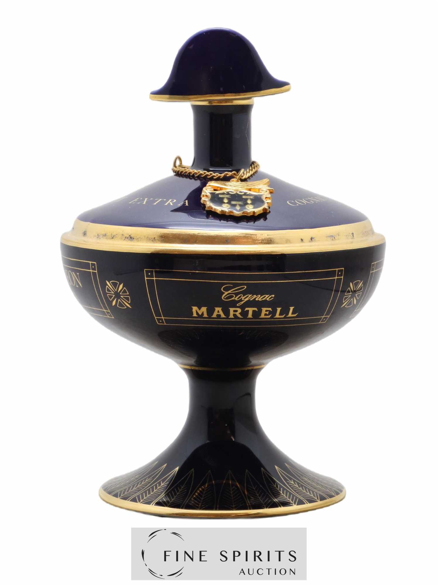 Buy Martell Of. Napoleon Extra Blue Ceramic Decanter (lot 