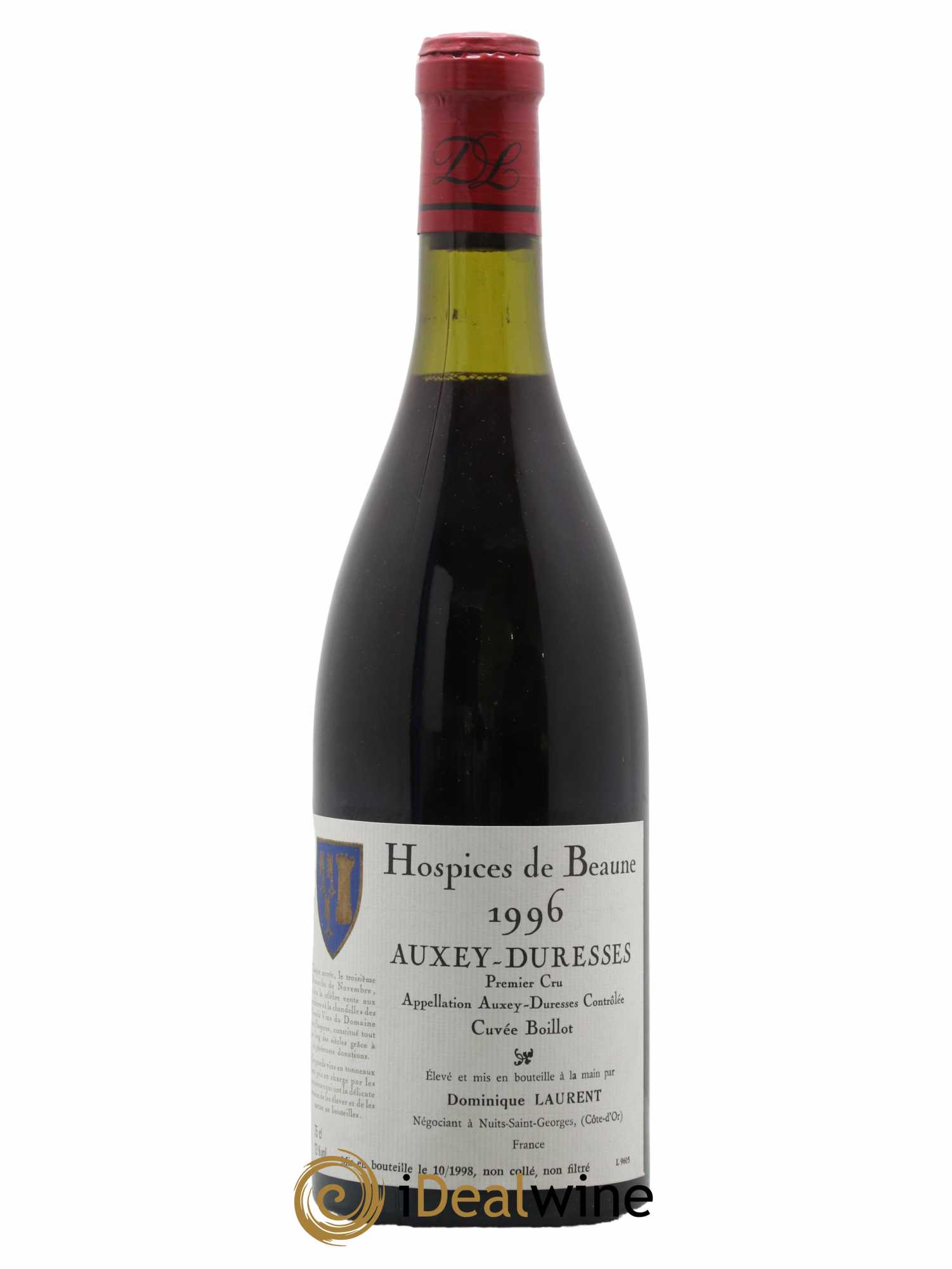 Acquista Auxey-Duresses 1er Cru Cuvée Boillot Dominique Laurent Hospices de  Beaune 1996 (lot: B2278545-2702)